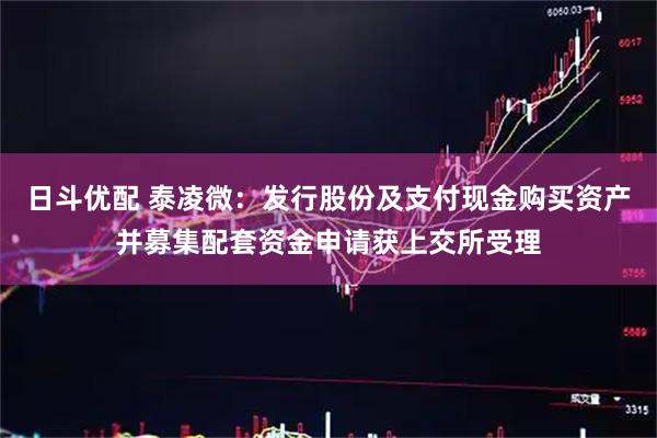 日斗优配 泰凌微：发行股份及支付现金购买资产并募集配套资金申请获上交所受理